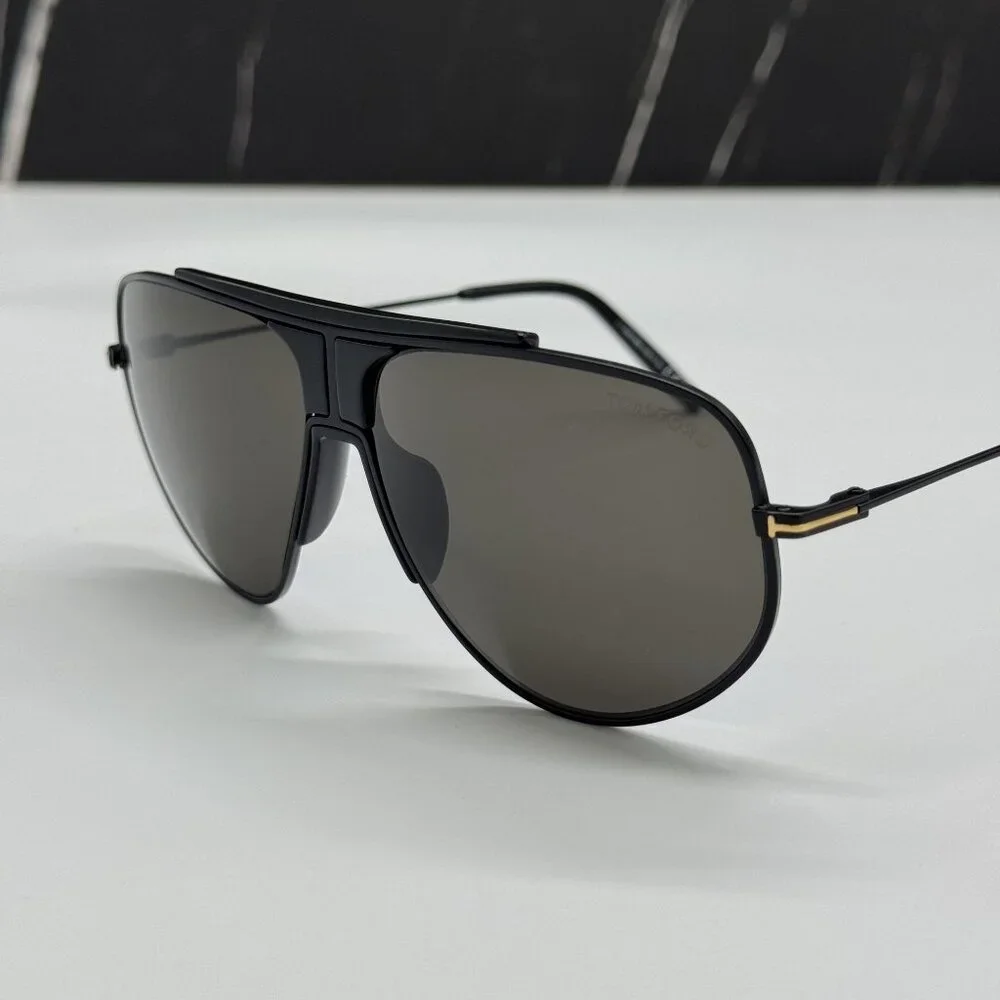 NEW TOM FORD ADDISON TF928 02A BLACK MEN SUNGLASSES TOM FORD FT0928 02A